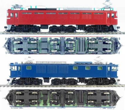 TOMIX EF81とEF64 1000の比較