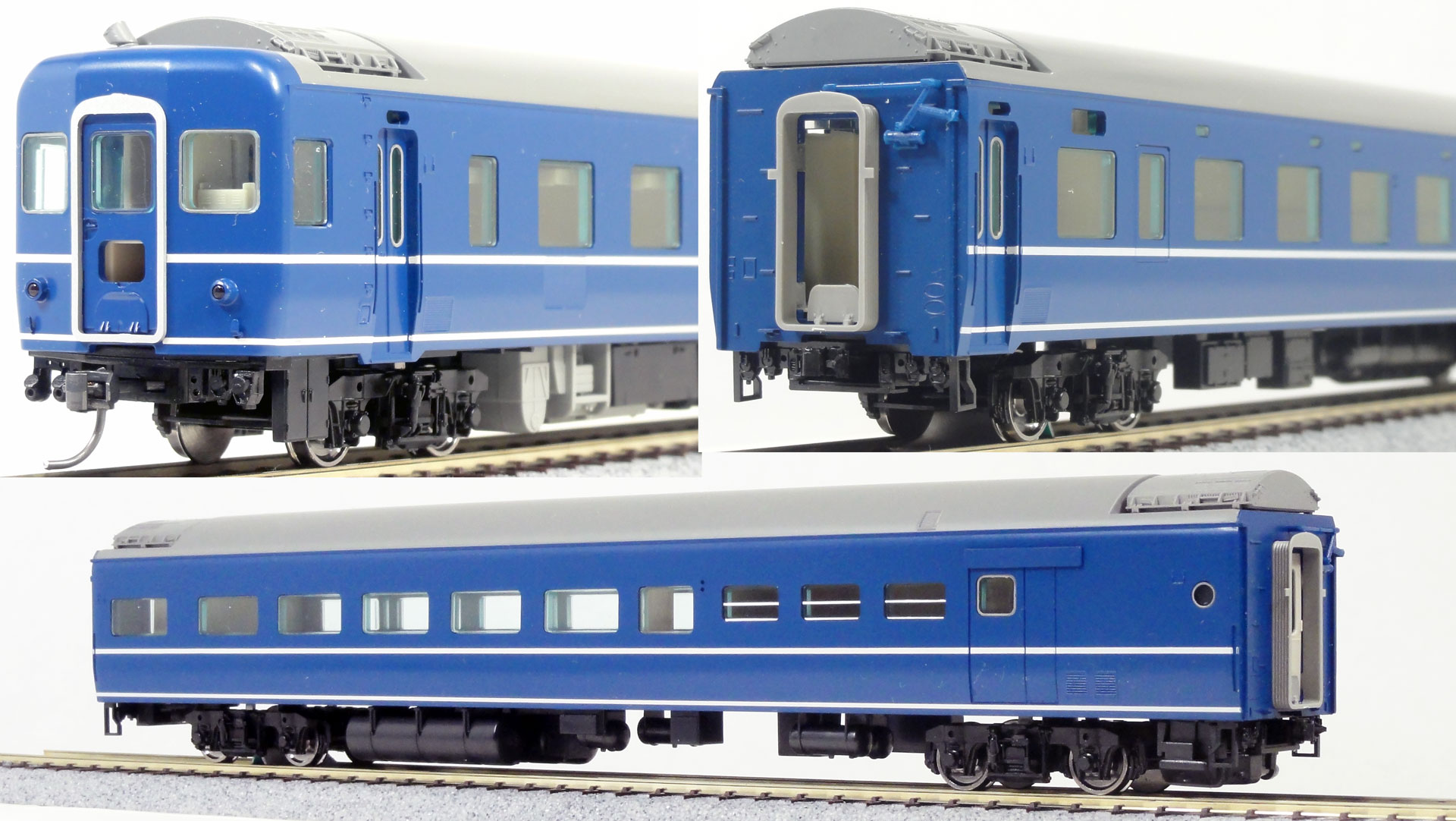 三次元模型設計概論 更新記録 Blog: 【TOMIX HO】14系特急寝台車と【KATO HO】24系25形寝台客車の紹介と詳細写真スライドショー